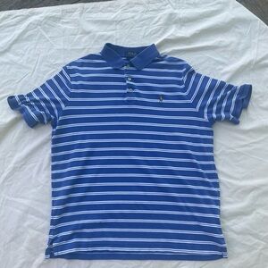 Polo Ralph Lauren Classic Fit Blue Striped Men's Shirt Men’s Medium